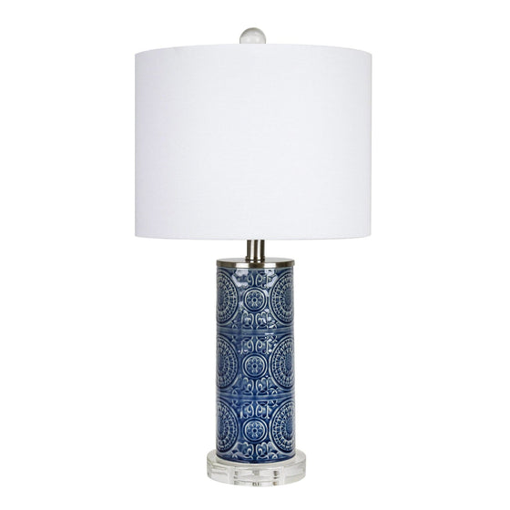 Spyro - 23" Ceramic Table Lamp - Blue