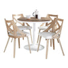 Dakota - Charlotte Dining Set - Brown Legs