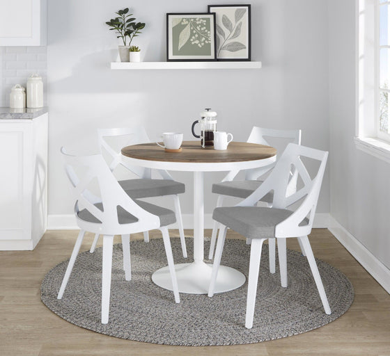 Dakota - Charlotte Dining Set - Brown Legs