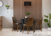 Gardenia - Dining / Accent Chair With Swivel - Light Gray And Black Velvet