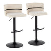 Cinch - Adjustable Barstool (Set of 2) - Black Base