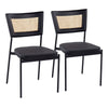 Tania - Rattan Dining Chair (Set of 2) - Black