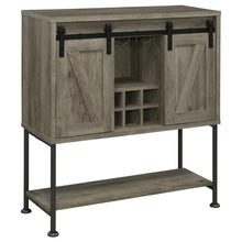  Claremont - Sliding Door Home Bar Wine Cabinet - Gray Driftwood