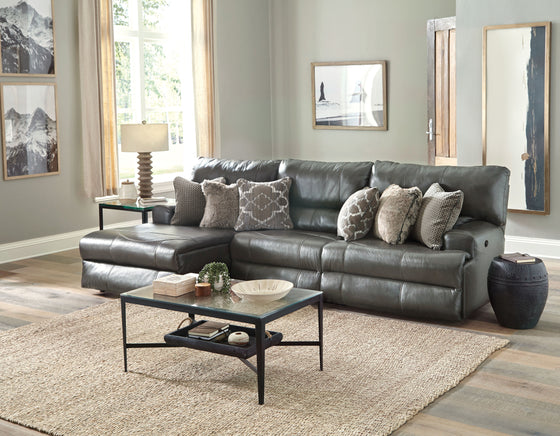 Como - 3 Piece Italian Leather Match Reclining Sofa