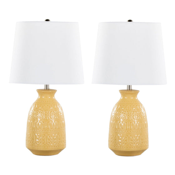 Claudia - 20" Ceramic Accent Lamp (Set of 2)