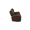 Linton - Leather Console Loveseat With Dual Recliners