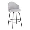 Ahoy - Fixed-Height Counter Stool - Metal Legs And Fabric (Set of 2)