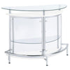 Amarillo - Freestanding Glass Top Home Bar Wine Cabinet