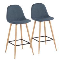  Pebble - Barstool Metal And Fabric (Set of 2)