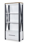 Beckett - Etagere - Natural White With Dark Oak