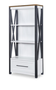  Beckett - Etagere - Natural White With Dark Oak