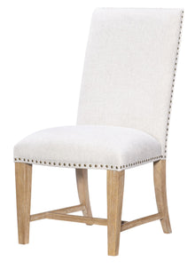  Torrance - Upholstered Side Chair - Aged Driftwood