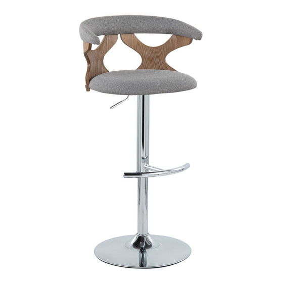 Gardenia - Adjustable Barstool (Set of 2) - Chrome Base