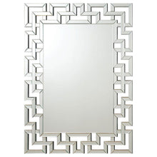  Forman - Greek Motif Frameless Wall Mirror - Silver