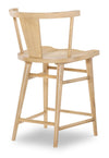 XXX's And OOO's - Counter Height Splat Back Chair - Amber