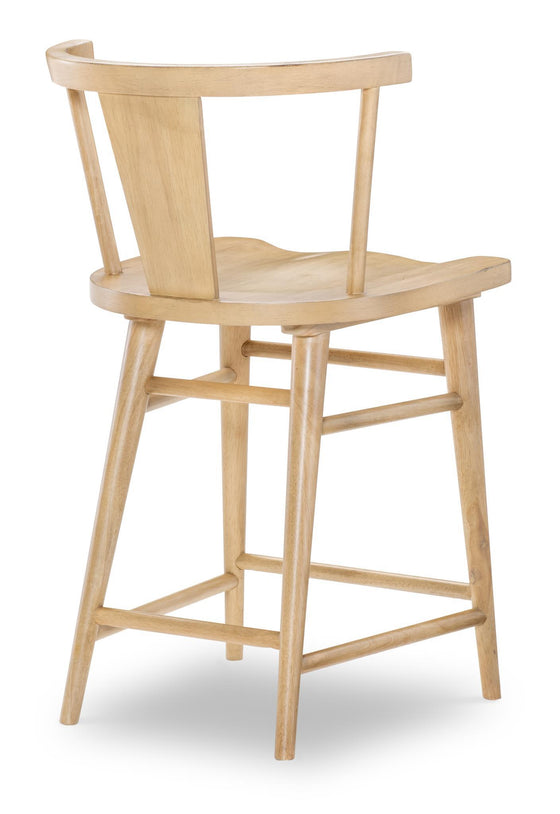 XXX's And OOO's - Counter Height Splat Back Chair - Amber