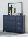 Summerland - Dresser 6 Drawers - Inkwell Blue