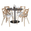 Dakota - Charlotte Dining Set - Antique Metal