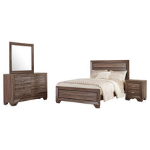  Kauffman - Transitional High Headboard Panel Bed Bedroom Set