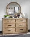 Torrance - Round Mirror - Aged Driftwood