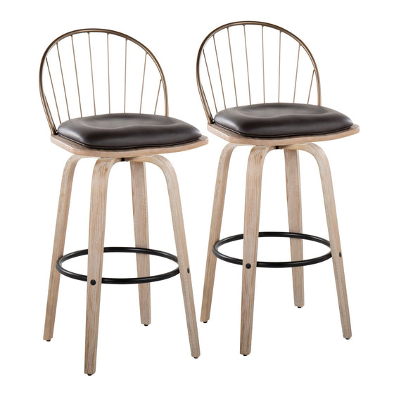 Riley - 30" Fixed-Height Barstool (Set of 2)