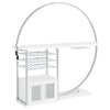 Risley - 2-Door Circular LED Home Bar With Wine Storage