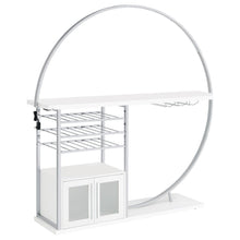  Risley - 2-Door Circular LED Home Bar With Wine Storage