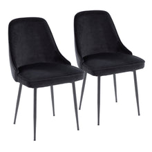  Marcel - Dining Chair (Set of 2) - Black Legs & Fabric