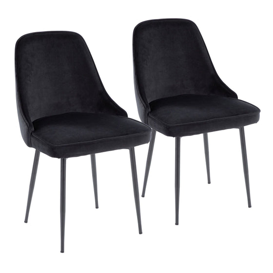 Marcel - Dining Chair (Set of 2) - Black Legs & Fabric