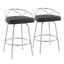  Charlotte - Glam - 26" Fixed-Height Counter Stool (Set of 2)