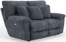  Paxon - Deep Seat Power Reclining Loveseat With Power Adjustable Headrest - Smoke