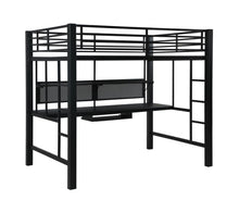  Avalon - Full Workstation Loft Bed - Black