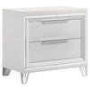 Marmore - 2-Drawer Nightstand Bedside Table - White