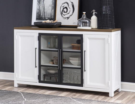 Beckett - Credenza - Natural White With Dark Oak