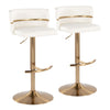 Cinch - Adjustable Barstool (Set of 2) - Gold Base