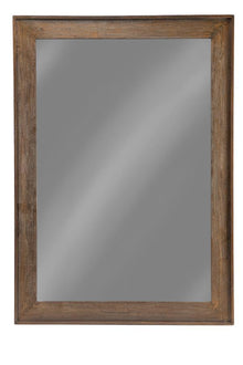  Odafin - Wood Frame Floor Mirror - Distressed Brown