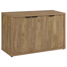  Pepita - 3 Door Engineered Wood Accent Cabinet - Mango Brown