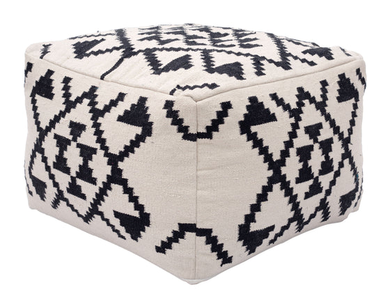 Lizardo - Ottoman - Beige / Black