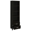 Lewes - 4-Shelf Engineered Wood Media Tower - Cappuccino