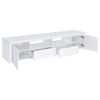 Jude - 2 Door Engineered Wood TV Stand - High Gloss White