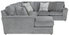 Glacier - 3 Piece Sectional And 9 Included Accent Pillows