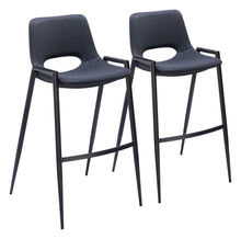  Desi - Bar Chair (Set of 2) - Black