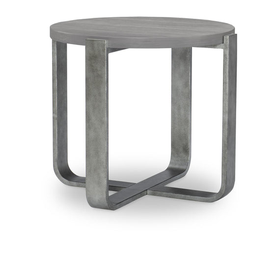 Terra Luna - Round Side Table - White Cloud & Nightfall