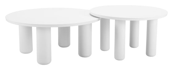 Ola - Outdoor Coffee Table Set - White