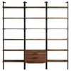 Owens - 3-Piece Wall Mounted Bookshelf Set - Walnut