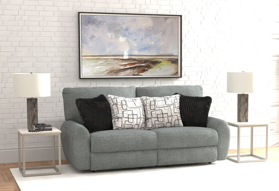 Maxwell - Power Deep Seat Reclining Sofa - Dolphin