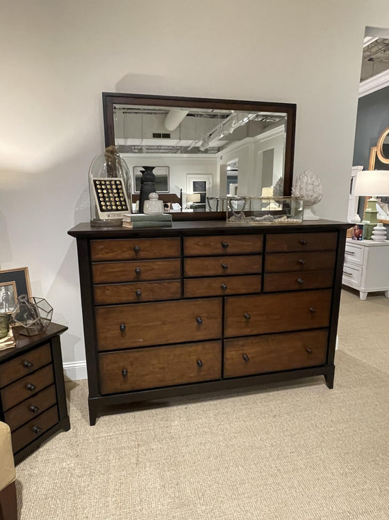 Fenmore - Dresser - Mocha And Distressed Cherry