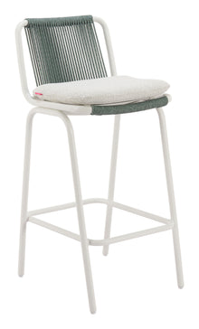  Luft - Outdoor Barstool (Set of 2) - White & Green