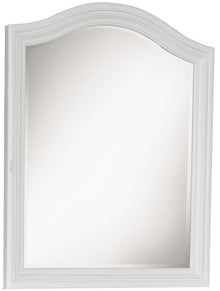  Madison - Arched Mirror - Natural White Painted Finish