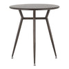 Clara - Round Dinette Table - Antique Metal